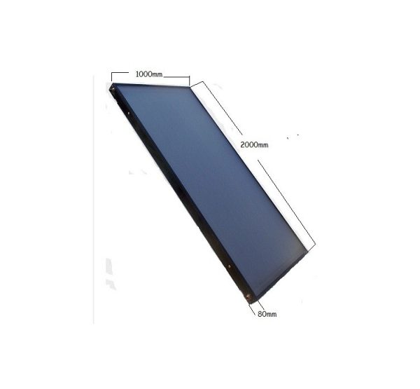 Panel Colector Solar Plano Flat 1x2