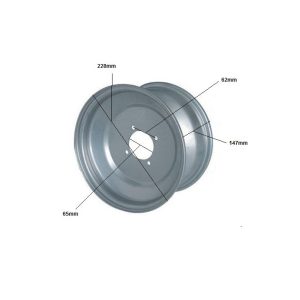 Llanta 08D 4P62mm DI 65 228AL x 147mm AN Aluminio