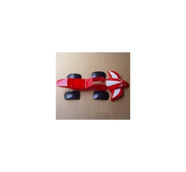 Carcasa Plastica Moto ATV-49cc-04 Rojo-blanco