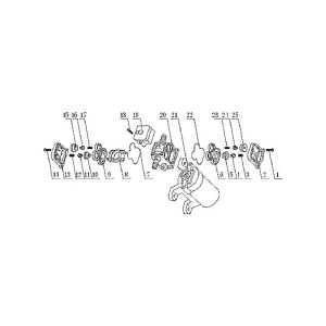 Repuesto Bomba FL-2202-12 outlet plastic NÂº 15 Ã³ 25