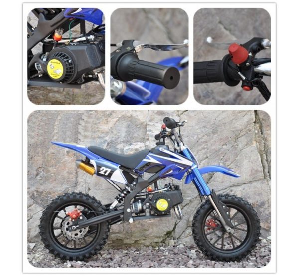 Moto Mini Cross 49cc azul