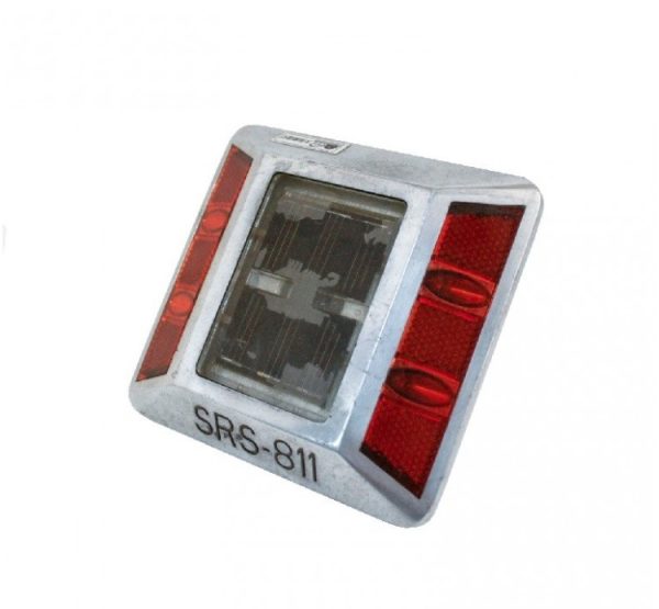 Luz led solar calle intermitente rojo