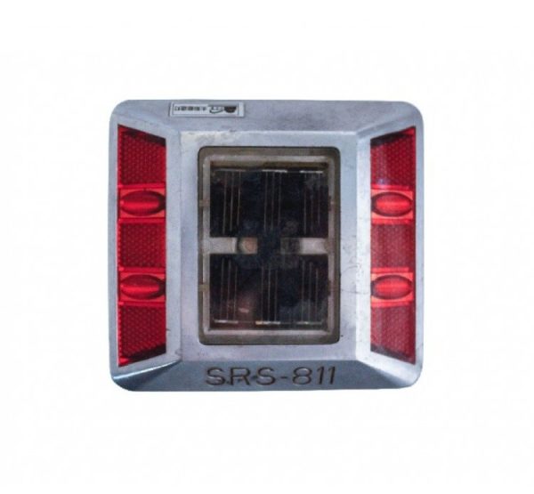 Luz led solar calle intermitente rojo