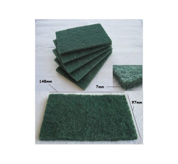 Pack 5 Esponja Fibra verde 148x97x7mm