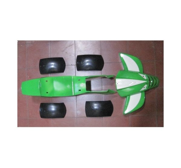 Carcasa Plastica Moto-ATV-49cc-04 Verde-blanco