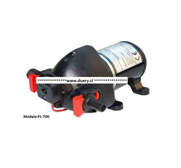 Bomba agua FL-706 11L/M 24vdc 25psi 1.7A