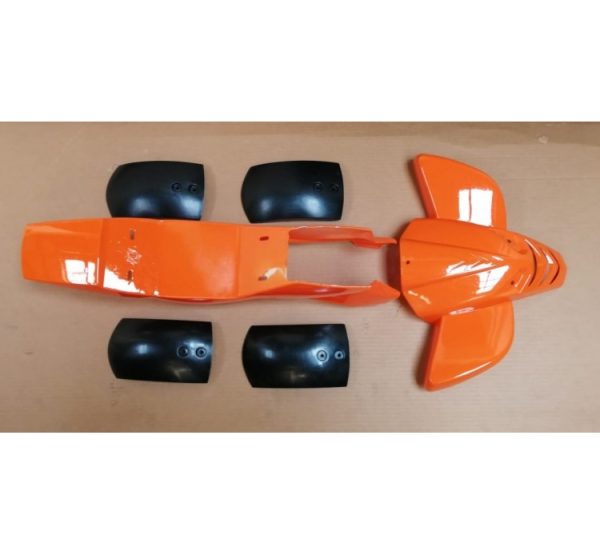 Carcasa Plastica Moto-ATV-49cc-04 Naranjo